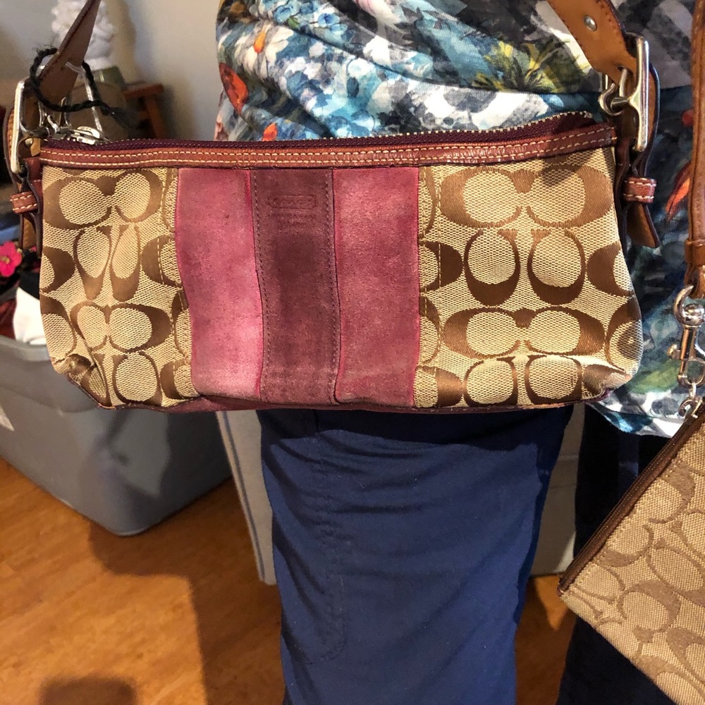 Coach bag and coach wristlet  bundle